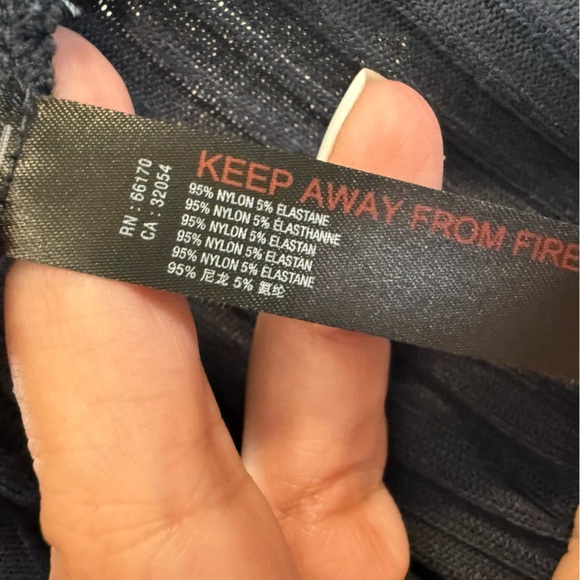 Free People Movement Ribbed Turtleneck Can't Handle This Dark Navy Blue Size LG - Picture 13 of 15